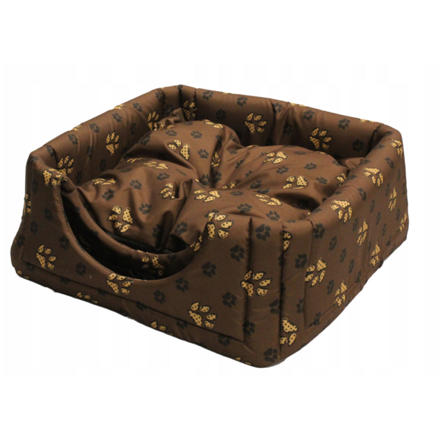 búda hnedá s bežovou a čiernou labkou 01-